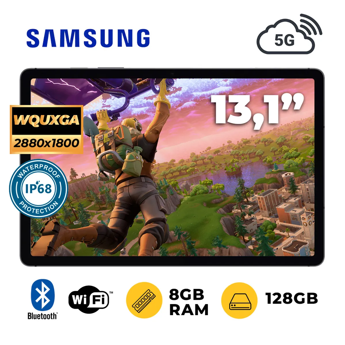 SAMSUNG - TABLET SAMSUNG GALAXY TAB S10 FE+ SM-X626BZAAPEO 131 WQUXGA 90HZ LCD 5G