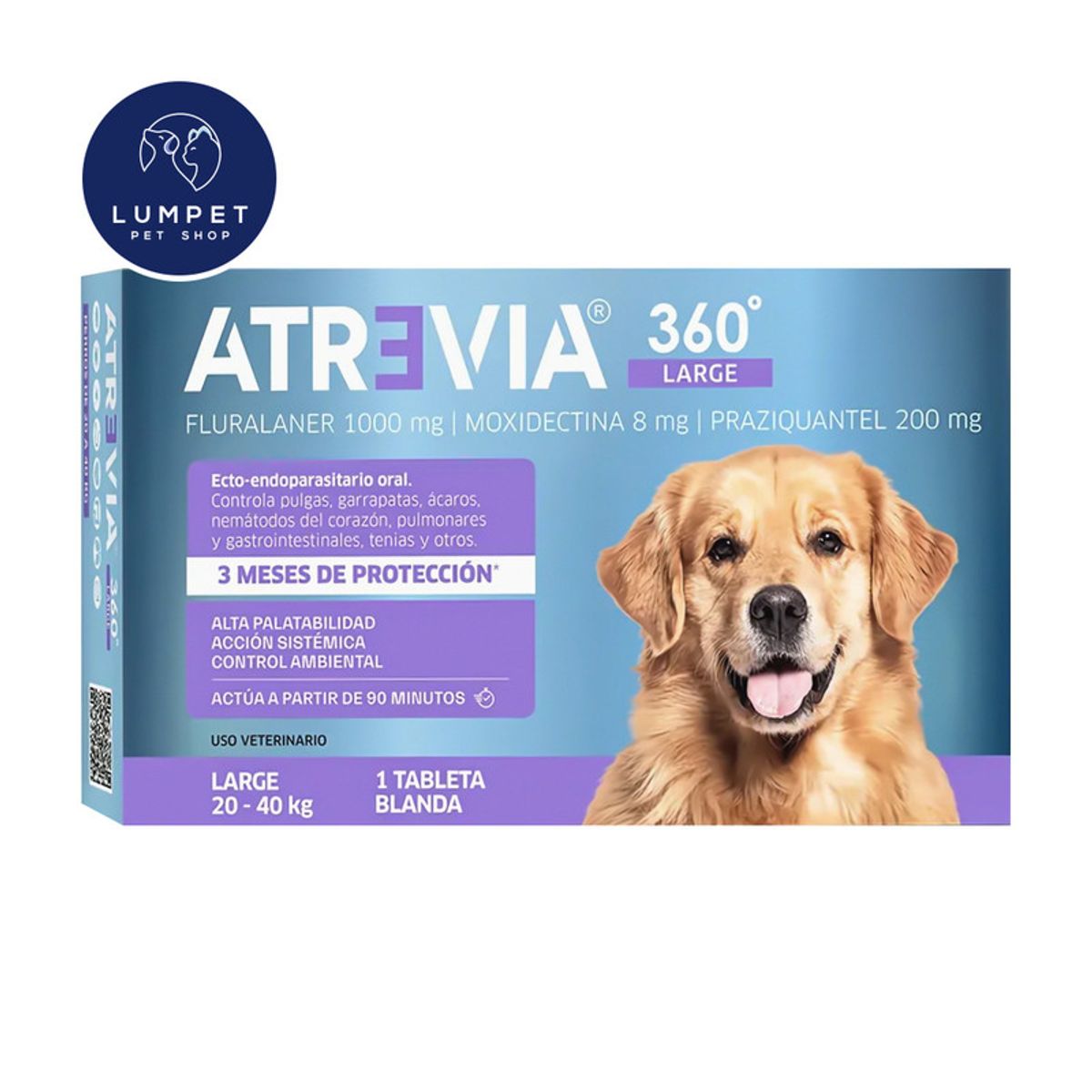 ATREVIA - Atrevia 360 Large 20 kg - 40 kg X1 Tableta