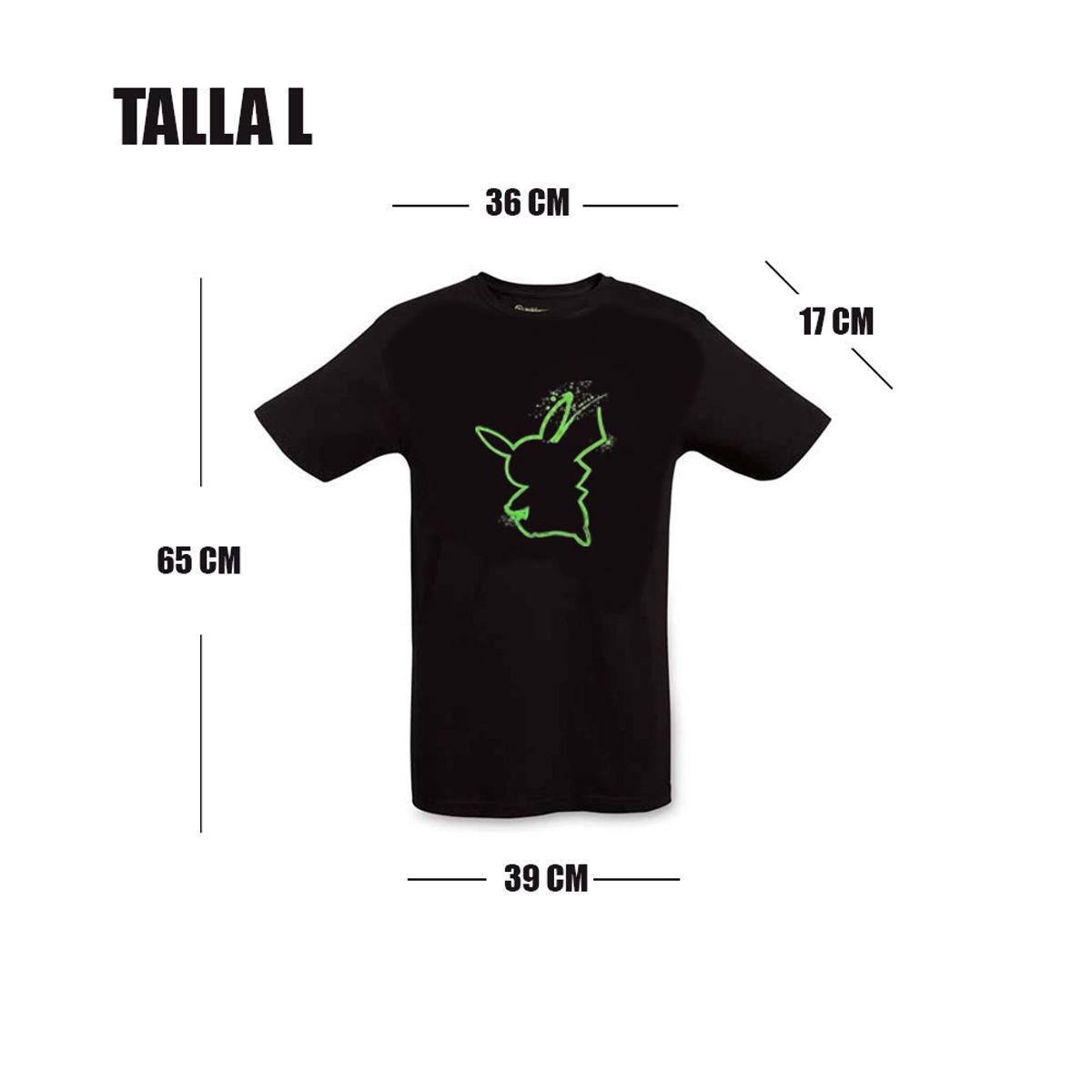 POKEMON - Pokemon Center Polo Pincelada Pikachu Mujer Talla L