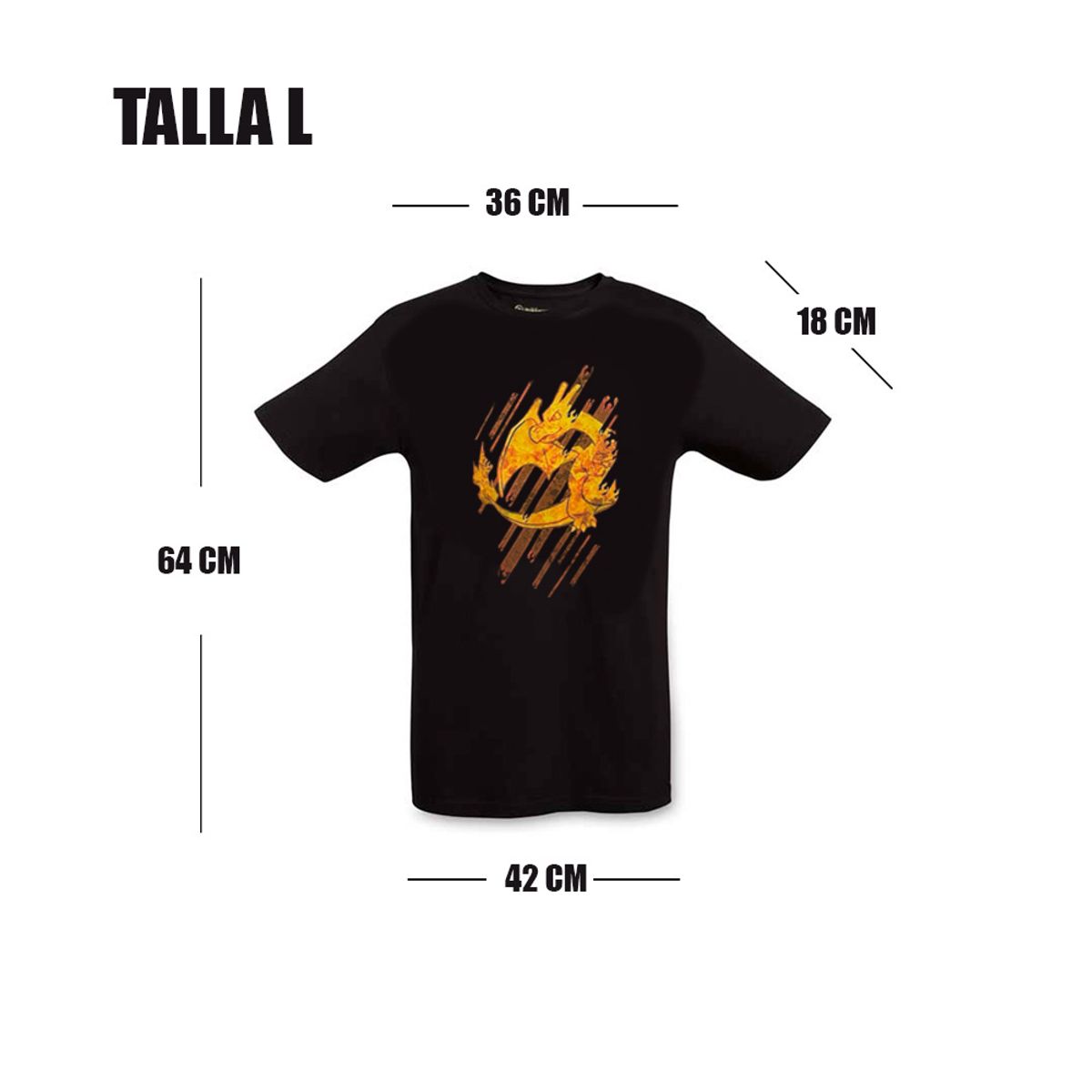 POKEMON - Pokemon Center Polo Charizard Mujer Talla L