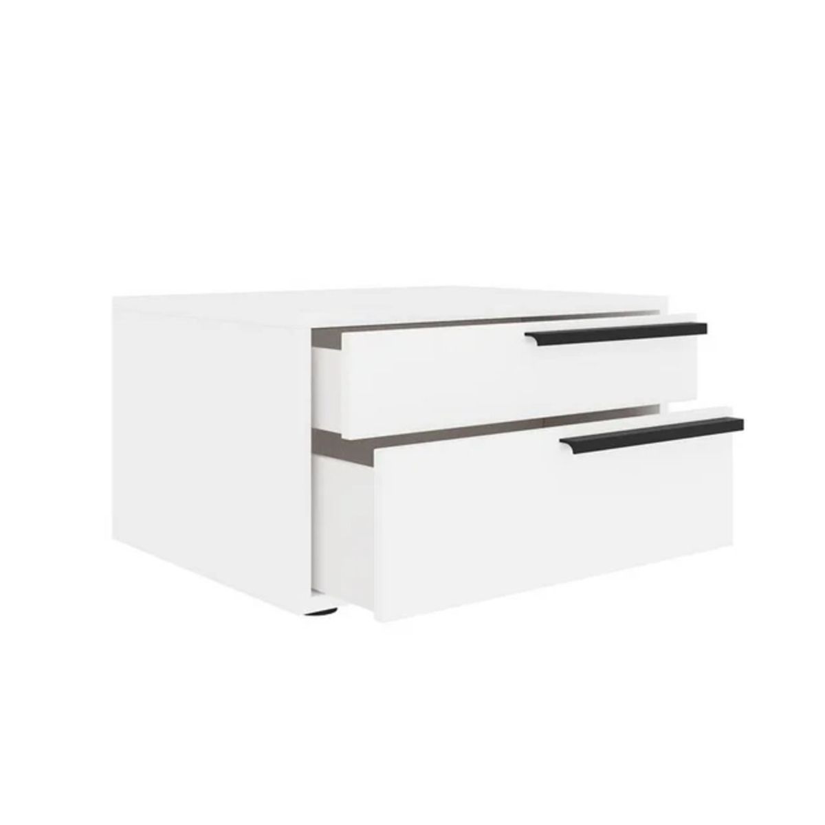 R&R MUEBLES - Velador Moderno Uomi Blanco R&R MUEBLES