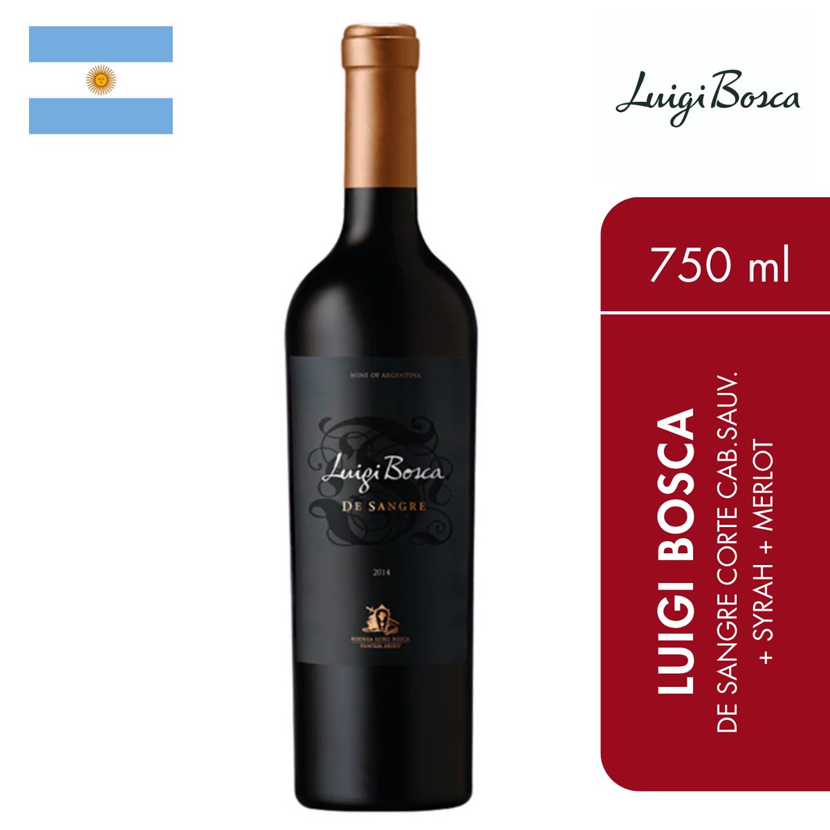 LUIGI BOSCA - Luigi Bosca De Sangre Corte Cabernet Sauvignon Syrah Merlot