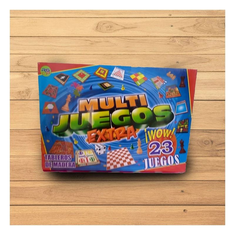GENERICO - Pack4 Juegos de Mesa Util de 23 en 1 Y+Banderitas Adhesivas