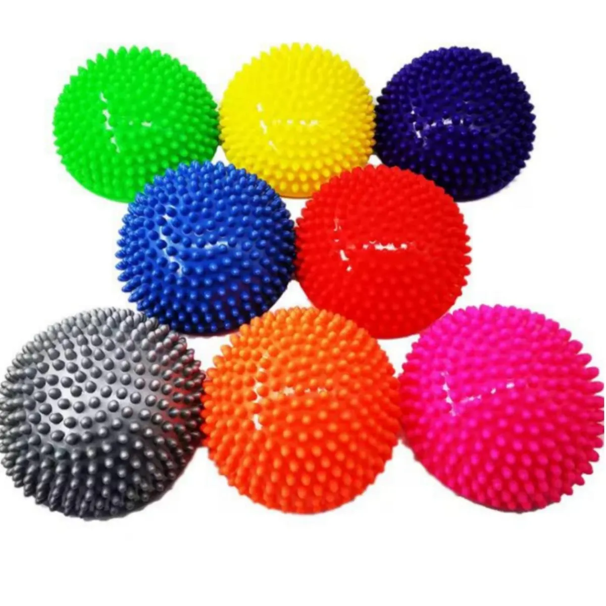 GENERICO - Mini Bosu Erizo Media Esfera Para Ejercicios