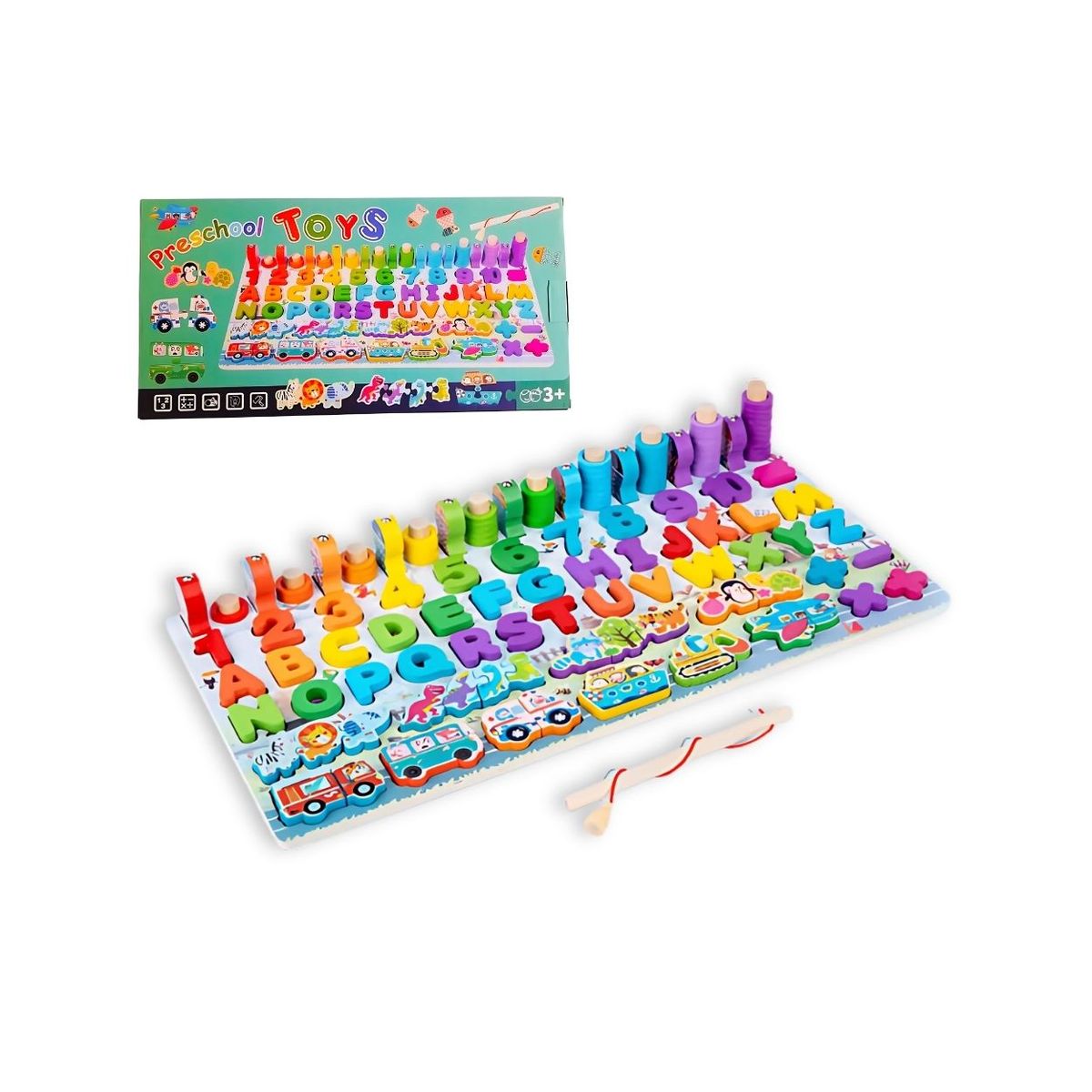 GENERICO - Tablero Didáctico Multifunción Pesca y Clasificación 6en1