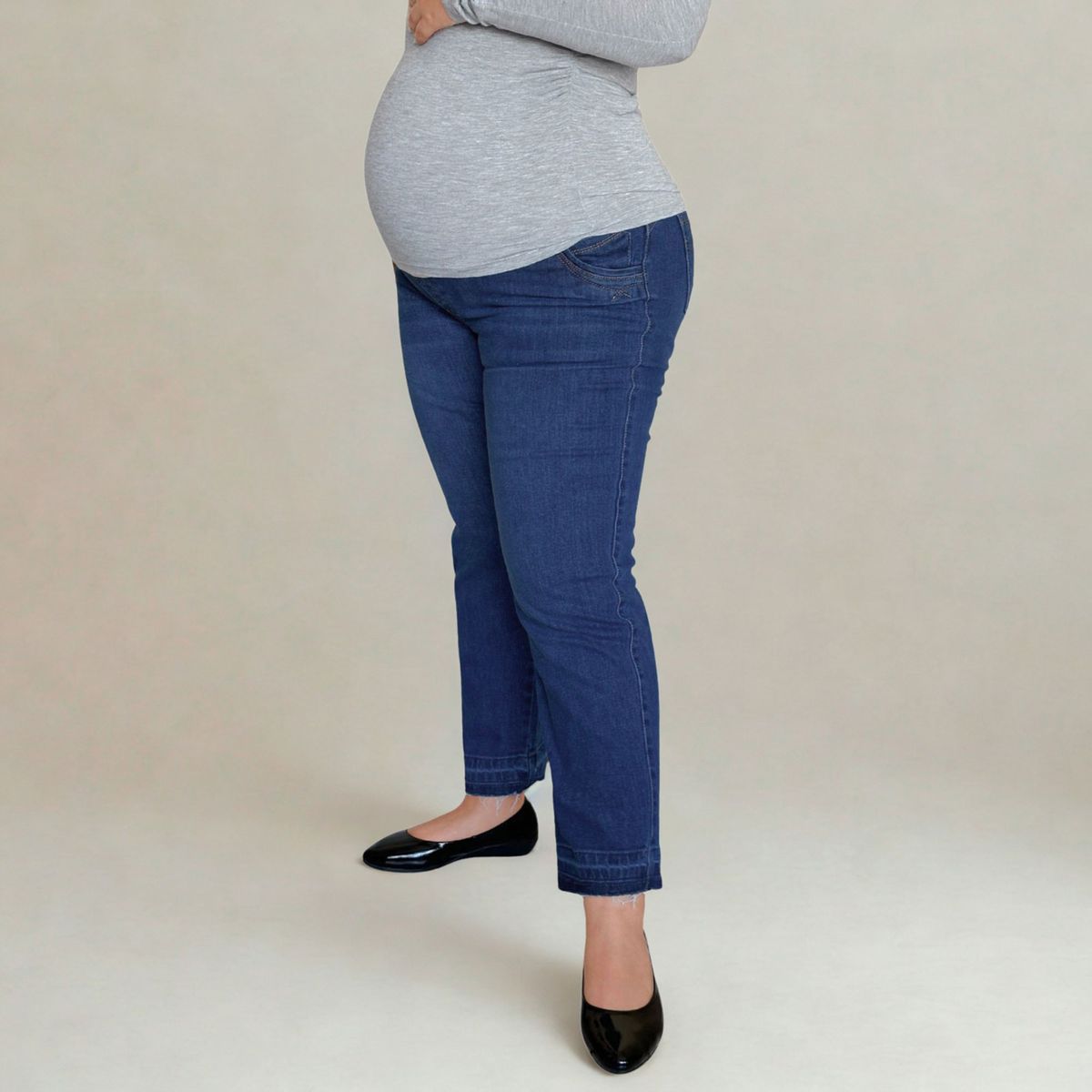 MOMMYLAND - JEAN RECTO CON SOPORTE MATERNAL