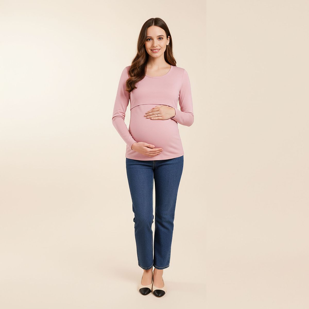MOMMYLAND - MOM JEAN CON SOPORTE MATERNAL