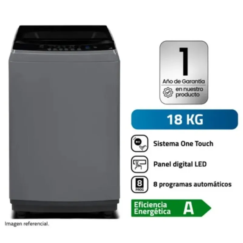 INDURAMA - Lavadora Indurama 18KG Automática LRI-18DGR