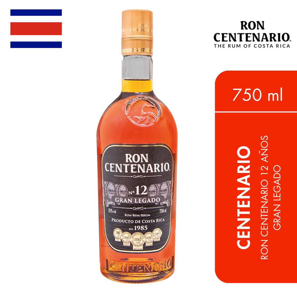 GENERICO - Ron Centenario 12 Años Gran Legado