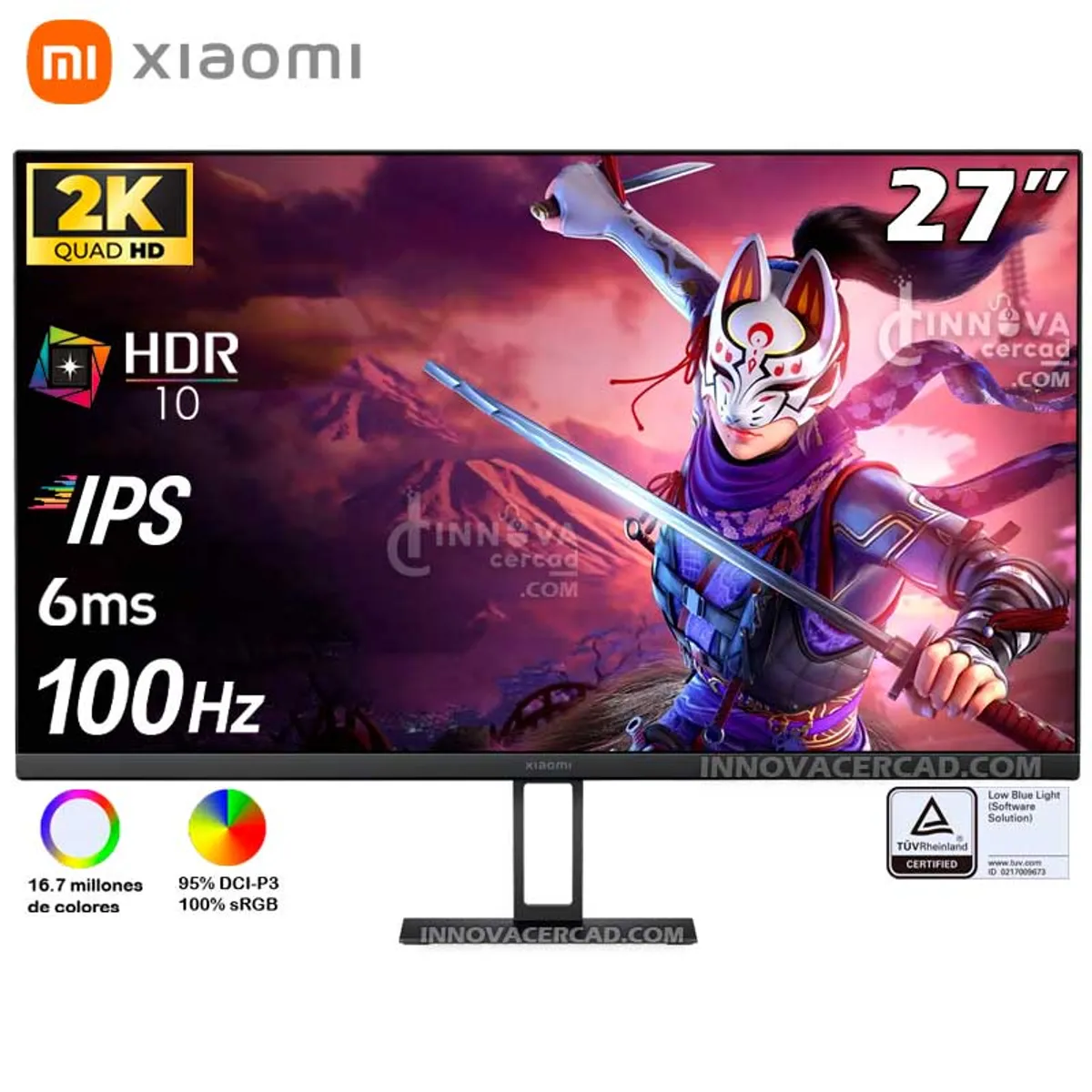 XIAOMI - Monitor Xiaomi A27QI de 27 2K 2560x1440 100hz IPS HDR
