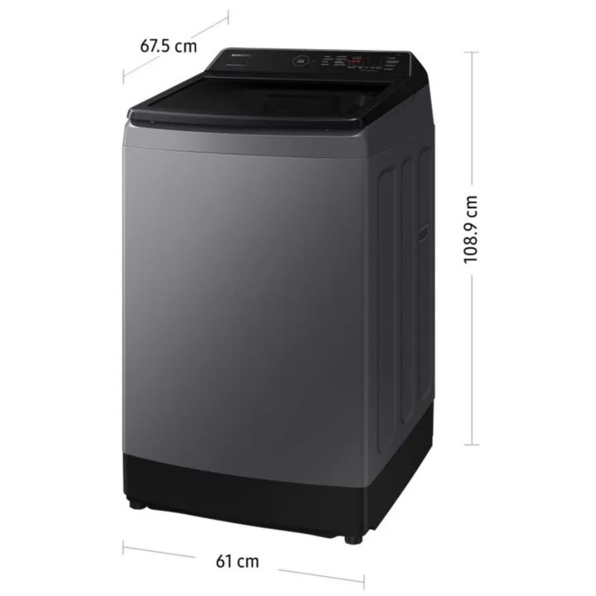 SAMSUNG - Lavadora SAMSUNG 15kg Carga Superior EcoBubble WA15CG5441BDPE Gris