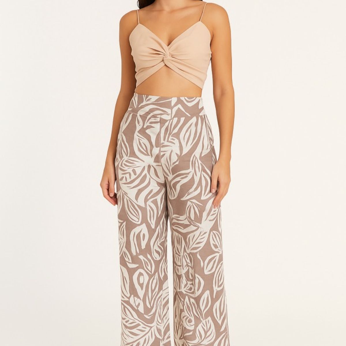 AMA OUTFITTERS - PANTALON TIPO SASTRE LEAVES