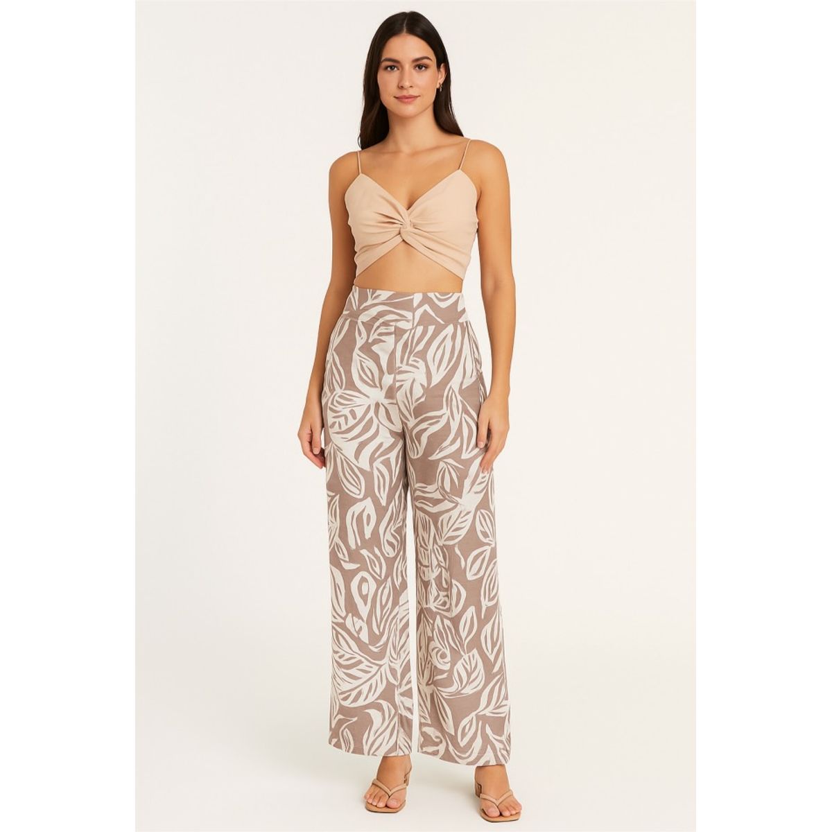 AMA OUTFITTERS - PANTALON TIPO SASTRE LEAVES