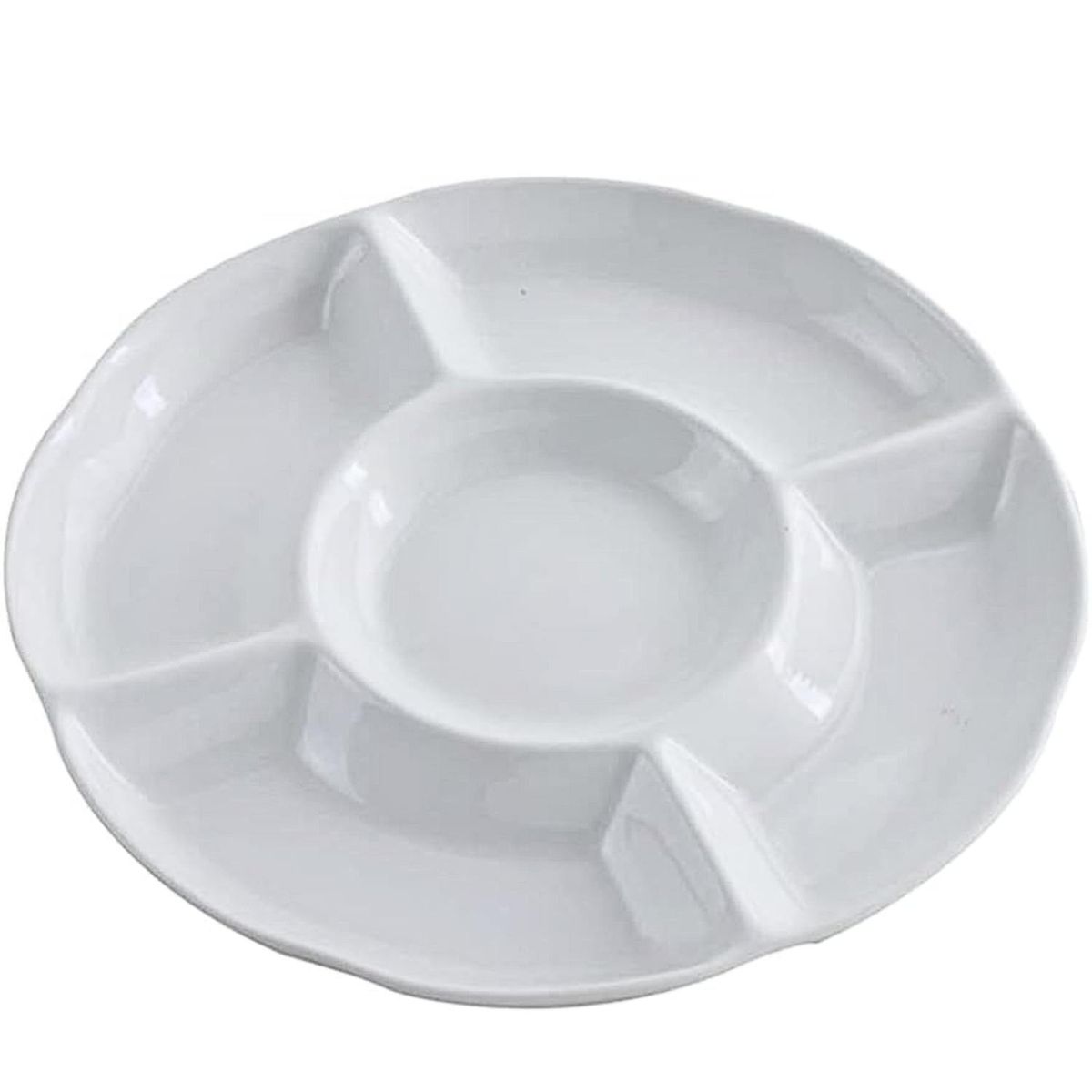 ICHIMATSU - Fuente Loza Redondo 33 Cm C/5 Divisiones- ichimatsu