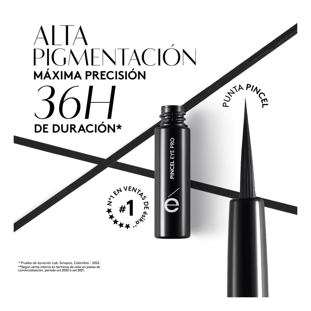 Esika - Pack x 3 DELINEADOR LIQUIDO PINCEL ésika negro APA