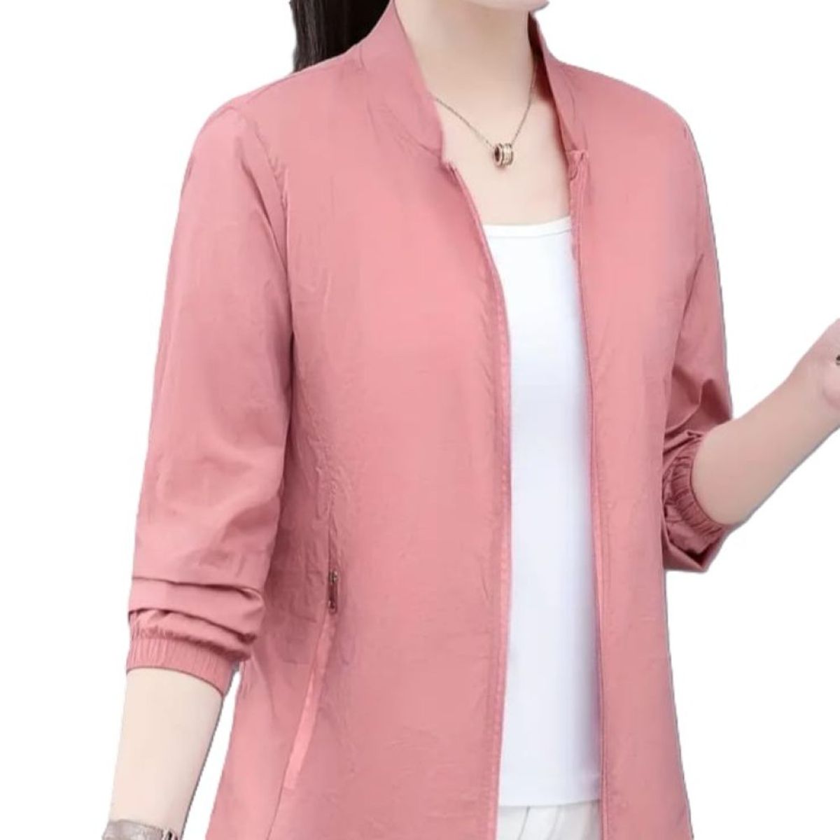 EPAUS - Chaqueta Cortavientos Mujer Ultraligera con Bolsillo Interno Epaus