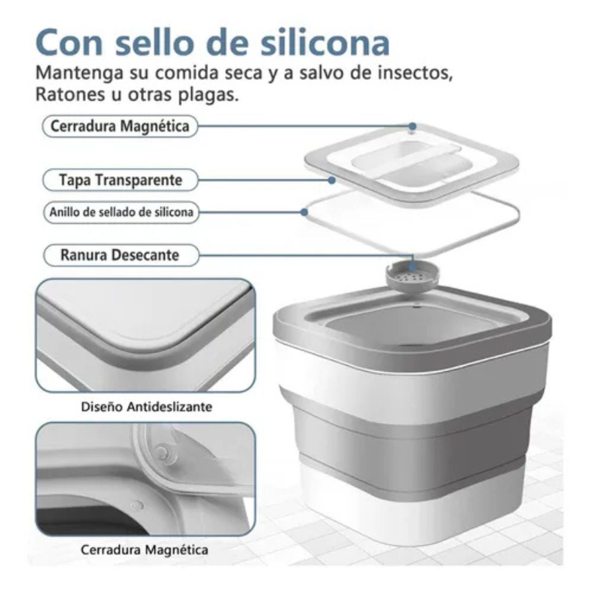 GENERICO - Contenedor de Alimento Plegable