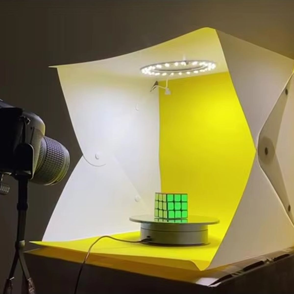 GENERICO - Base Giratoria Eléctrica Grande 25cm I Soporte Máx 3KG