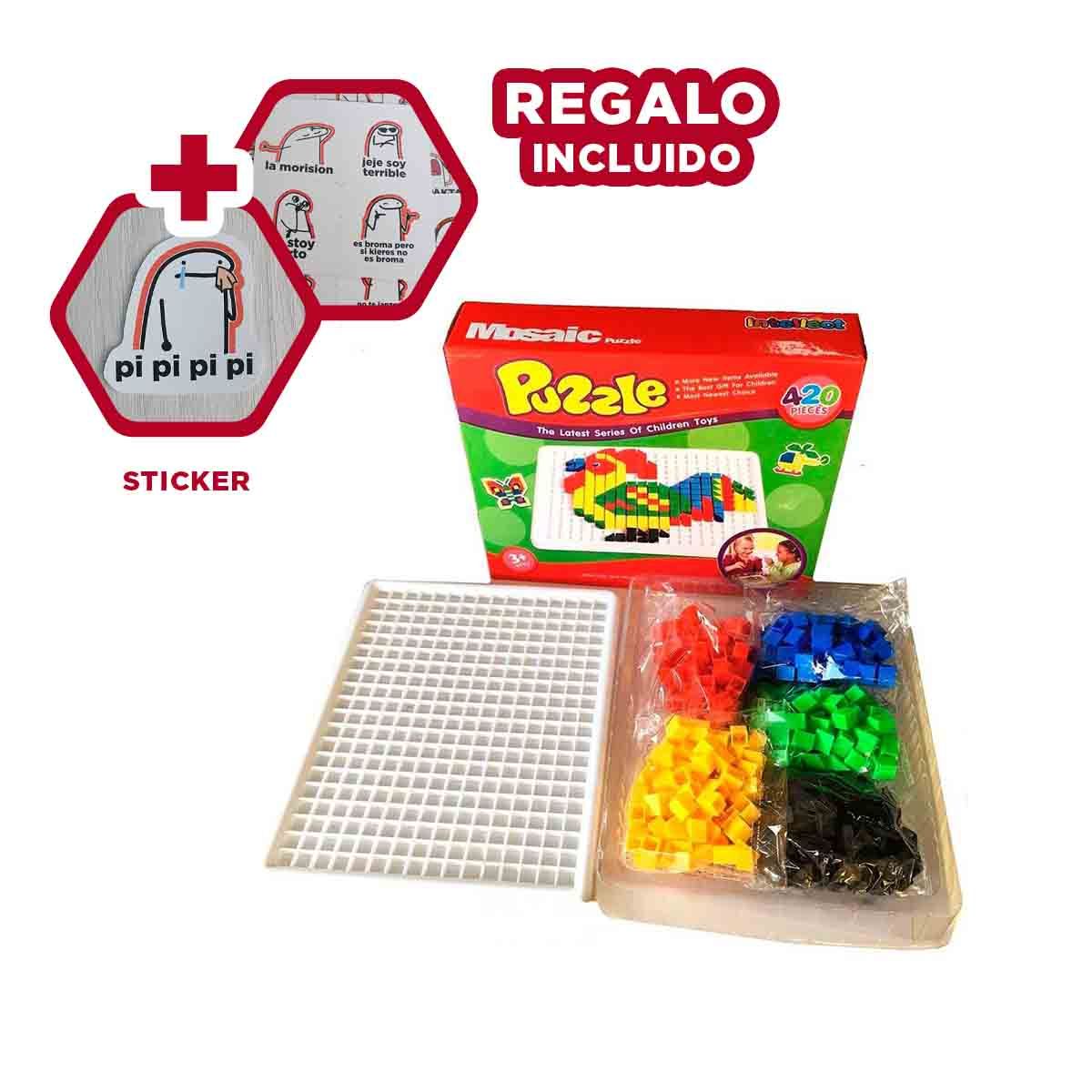 GENERICO - Puzzle con Instrucciones para Niños Y+Regalo Stickers