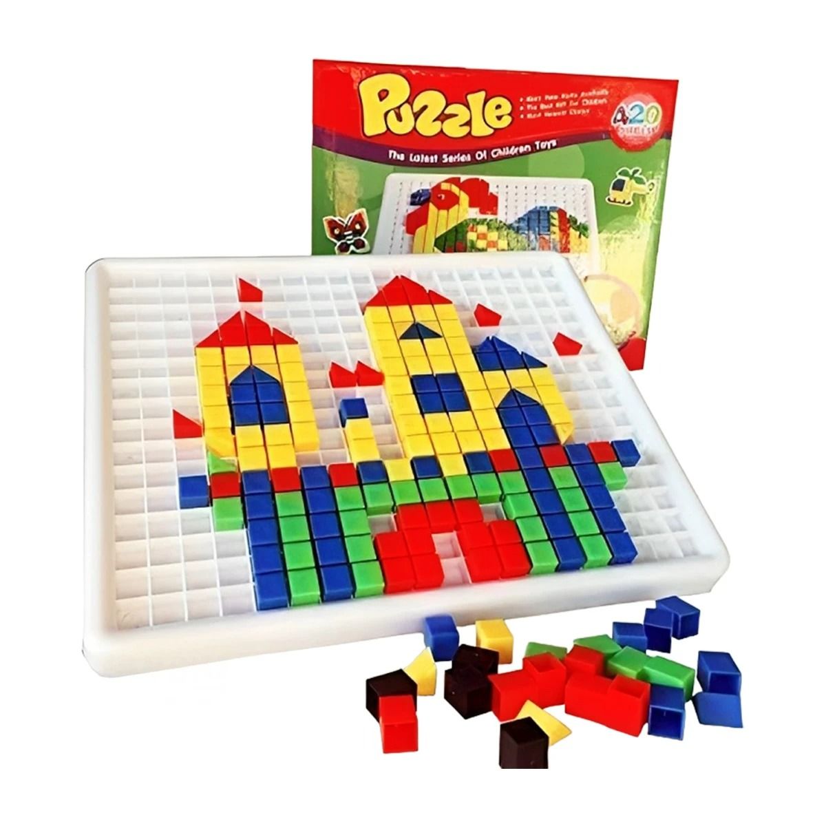 GENERICO - Puzzle con Instrucciones para Niños Y+Regalo Stickers