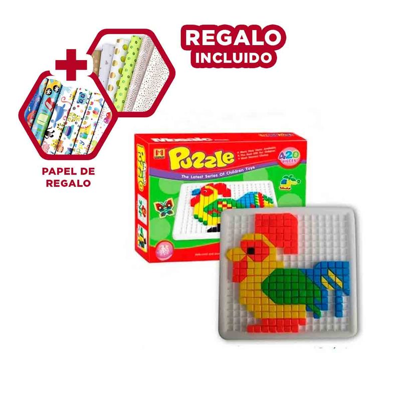 GENERICO - Pack12 Rompecabeza de Calidad para Casa Y+Papel de Regalo