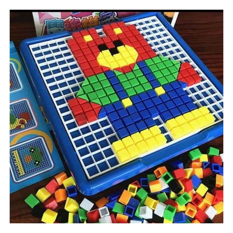 GENERICO - Pack4 Juego Entretenido y Facil de 490 Piezas en Multicolor