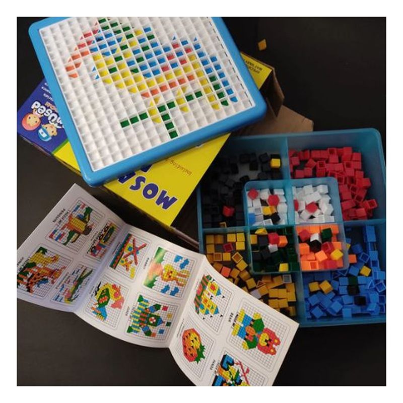 GENERICO - Pack4 Puzzle Ludico en Multicolor Y+Banderitas Adhesivas