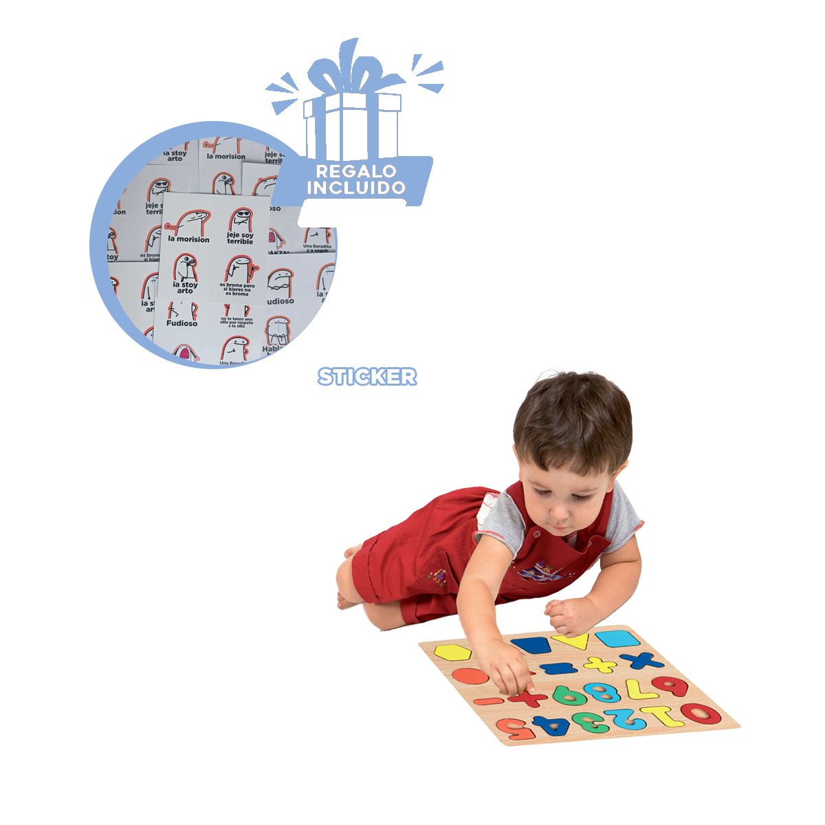 GENERICO - Rompecabeza para Logica en Multicolor Y+Regalo Stickers