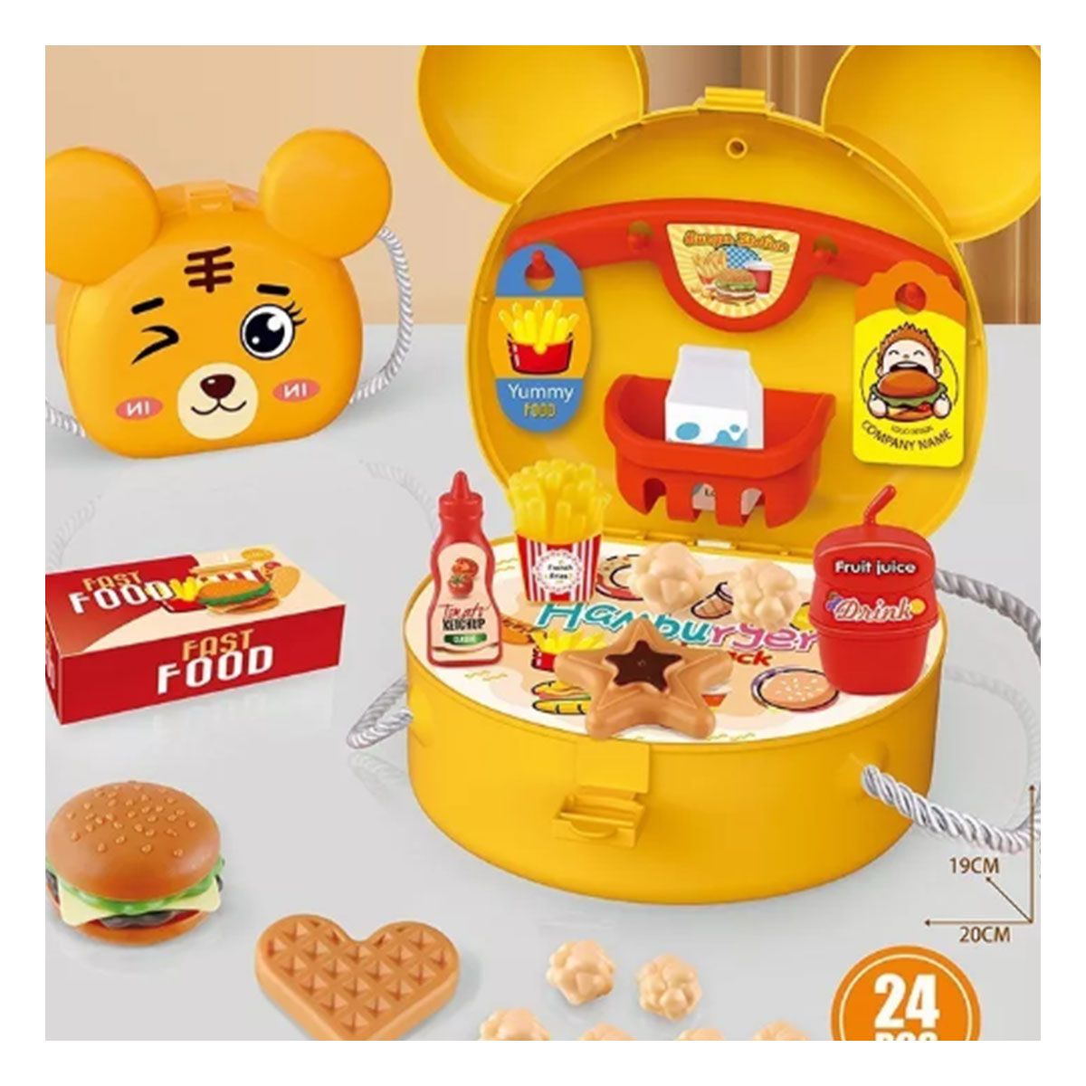 GENERICO - Pack4 Cartera Kitchen con 24pzas Yellow Y+Regalo Stickers