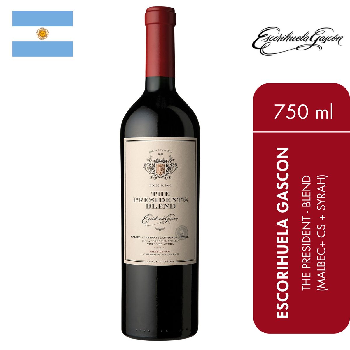 ESCORIHUELA GASCON - Escorihuela Gascon - The President Blend Malbec CS & Syrah
