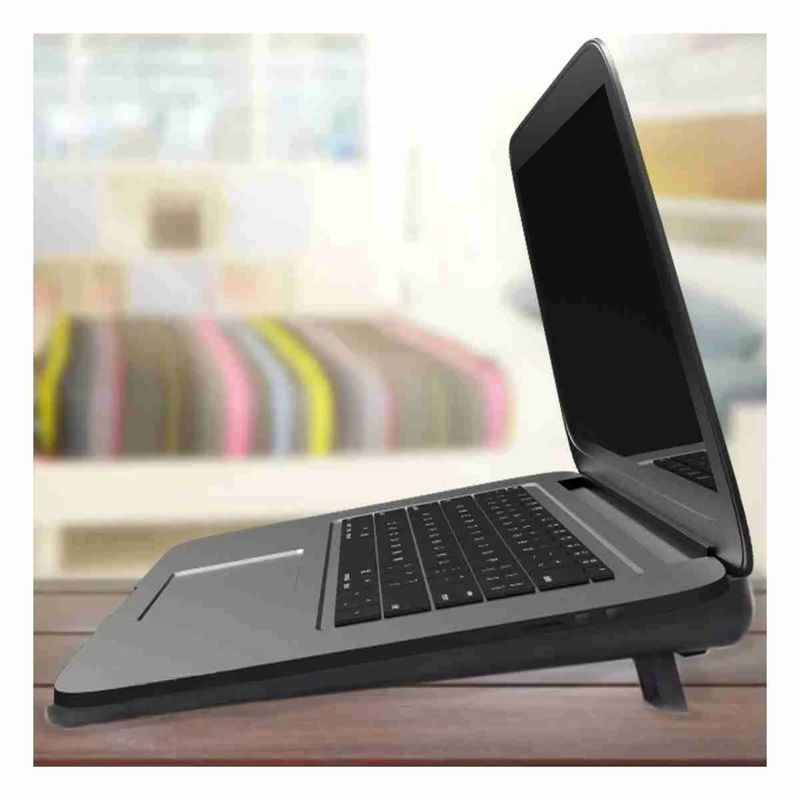 GENERICO - Pack4 Cooler para Laptop en Negro Y+Regalo Agendita