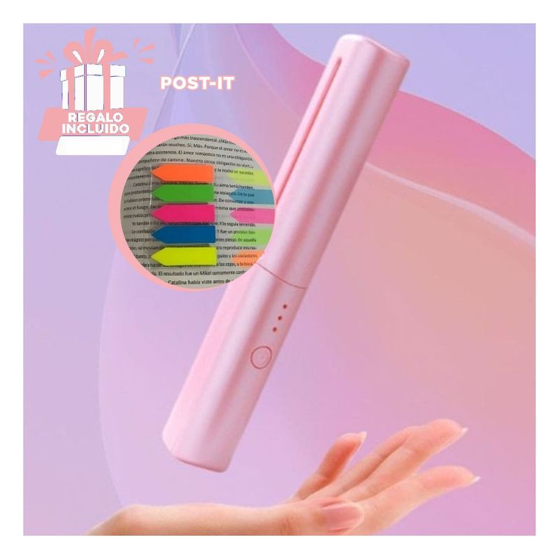 GENERICO - Cepillo Moderno Portable en Rosado Y+Post-it Adhesivos
