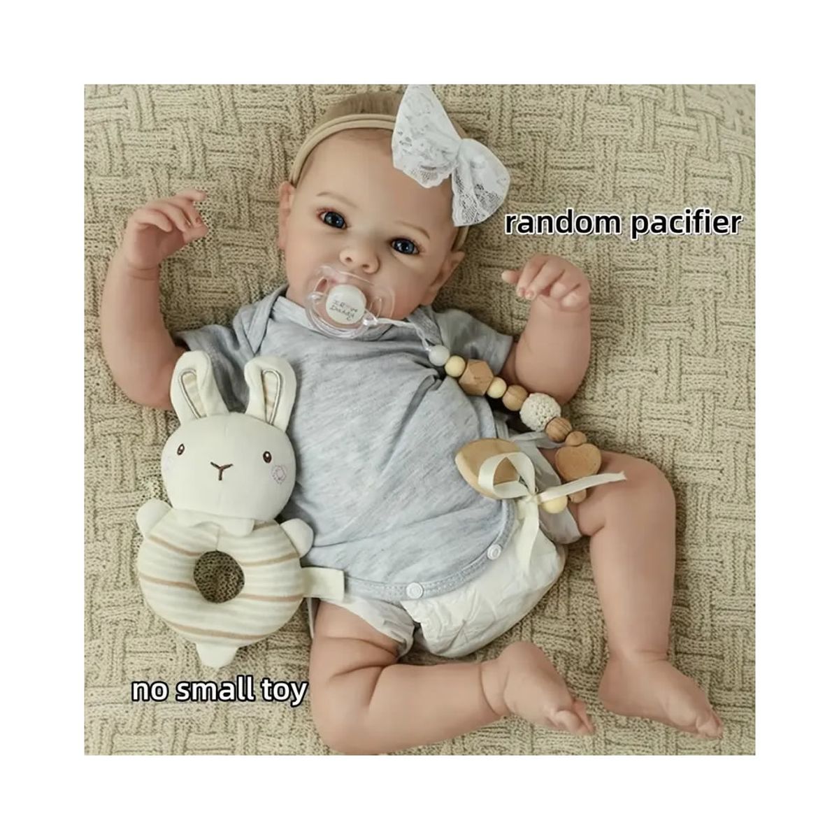 GENERICO - Bebe Reborn Vinilo de Silicona Cuerpo Entero 48 cm