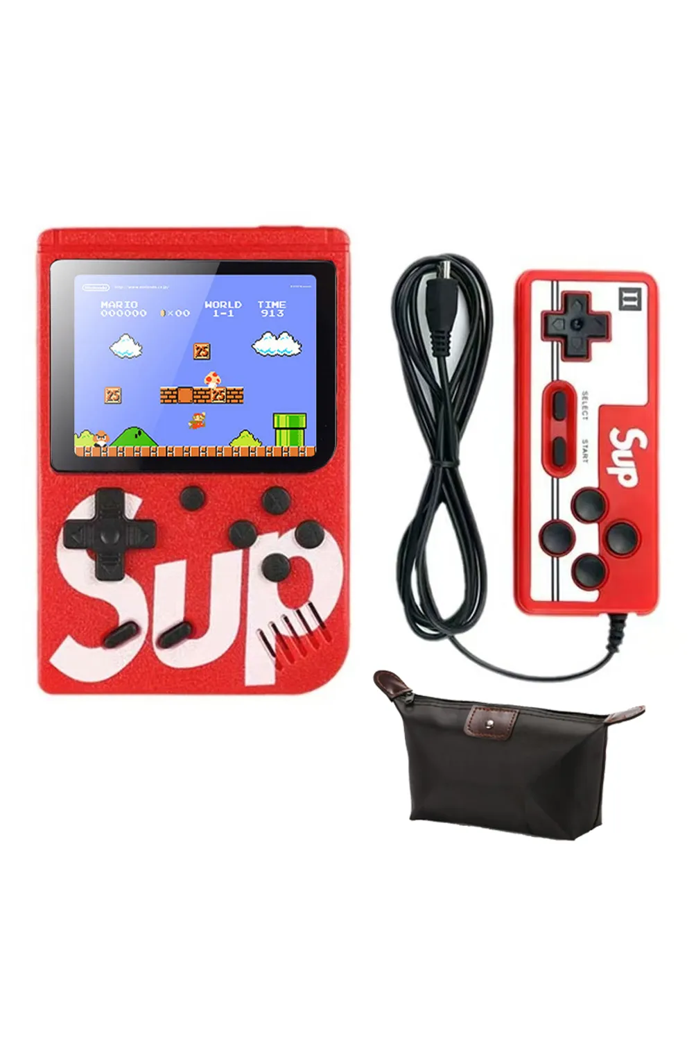 Consola de juegos portátil retro con 400 juegos clásicos de FC, pantalla de 3,0 pulgadas, soporte portátil para conectar TV y dos jugadores Compra barata en