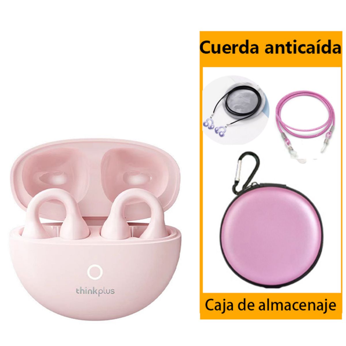 LENOVO - Audífonos Lenovo LP25  Tws Bluetooth Rosa 5.4 Y Ropa protectora