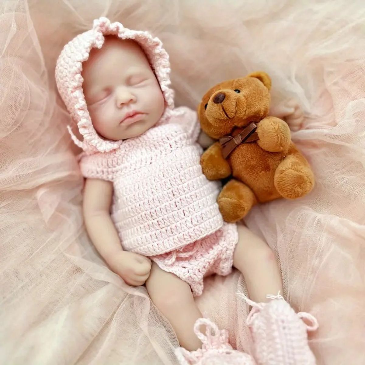 GENERICO - Bebe Reborn Silicona Ecoflex 30 cm - Niña