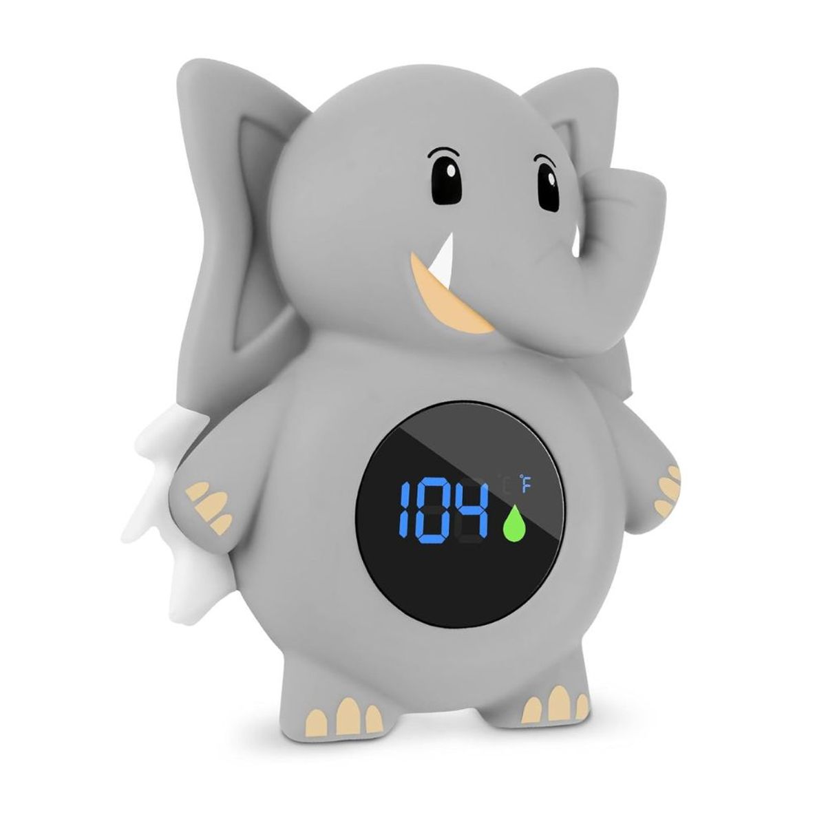 GENERICO - Termómetro de bañera en forma de elefante Asrio con pantalla LED