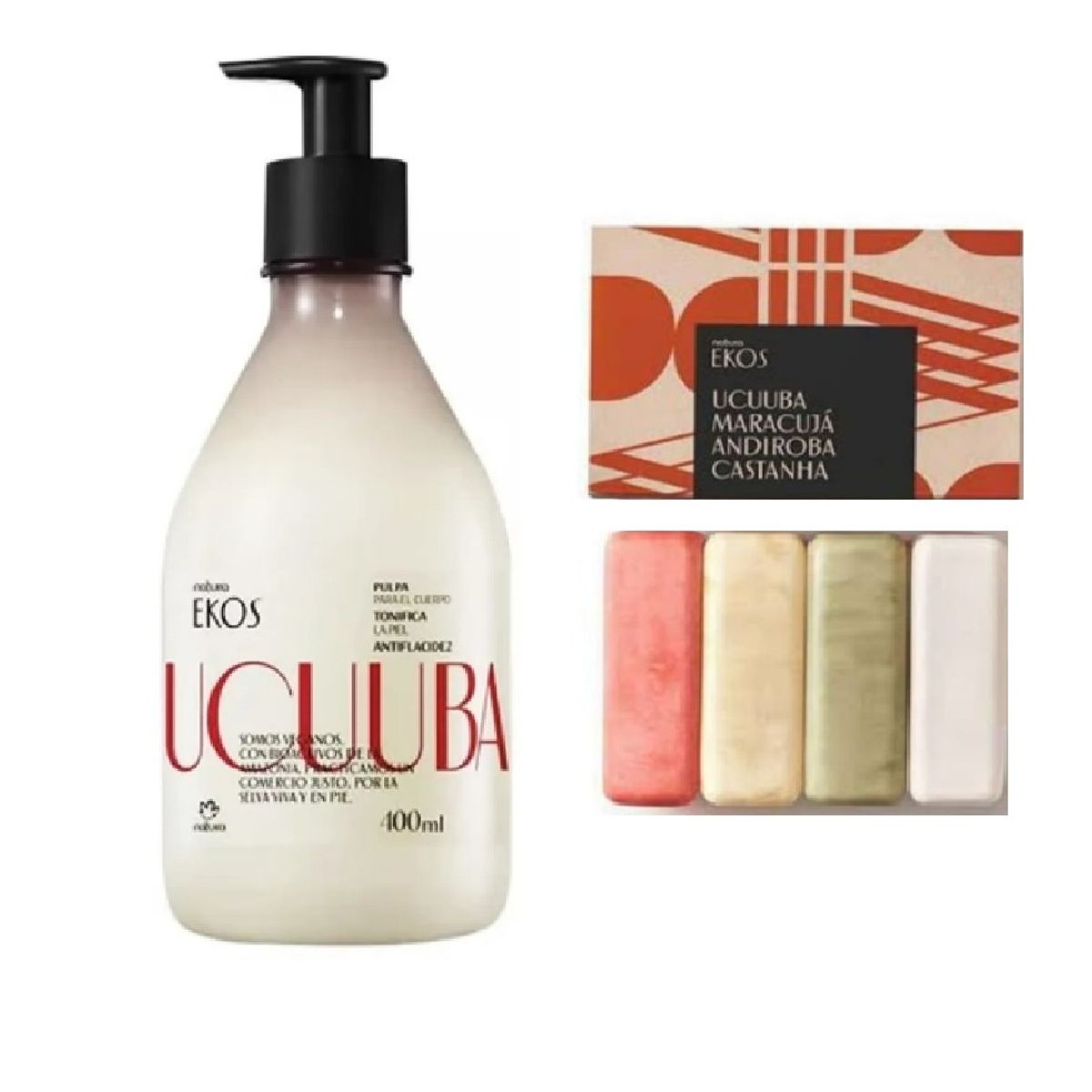 NATURA - Hidratante corporal ucuuba ekos 400ml + jabones