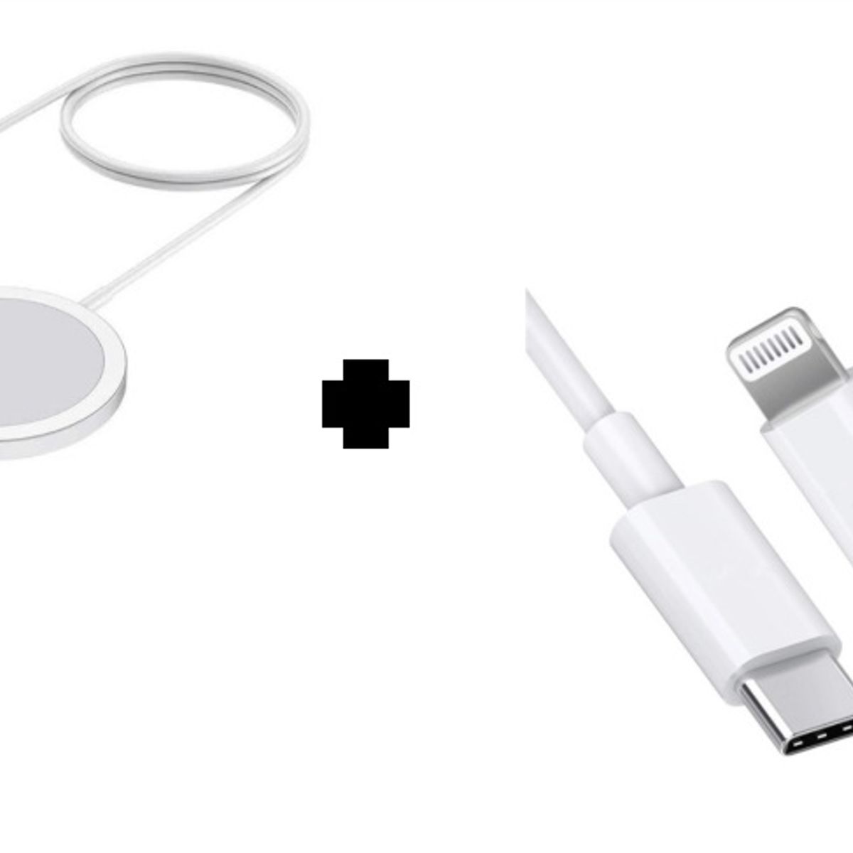 SMART - PACK CABLE USB-C A LIGHTNING Y CARGADOR INALAMBRICO 15W LIGHTNING
