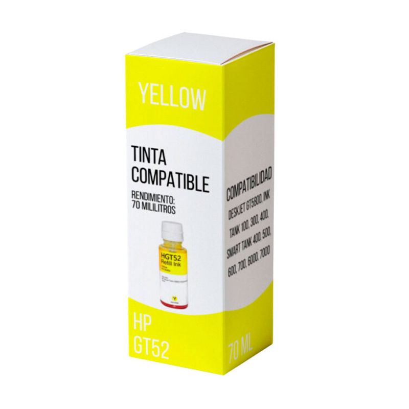 HP - Tinta HP GT52 Yellow M0H56AL 70ml 115, 410 Compatible