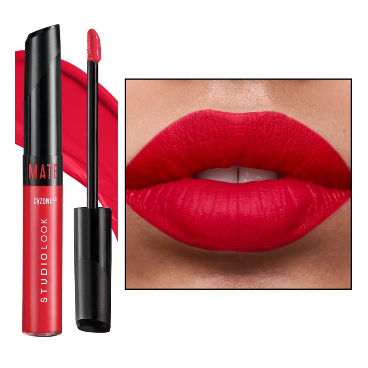 CYZONE - LABIAL MATE LÍQUIDO studio look cyzone ultimate red  rojo