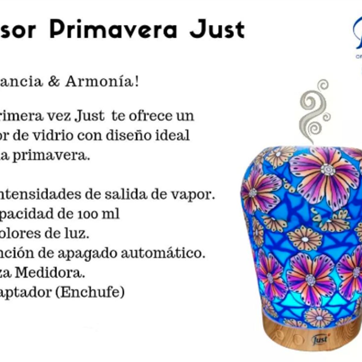 JUST - Difusor  de Vidrio Primavera