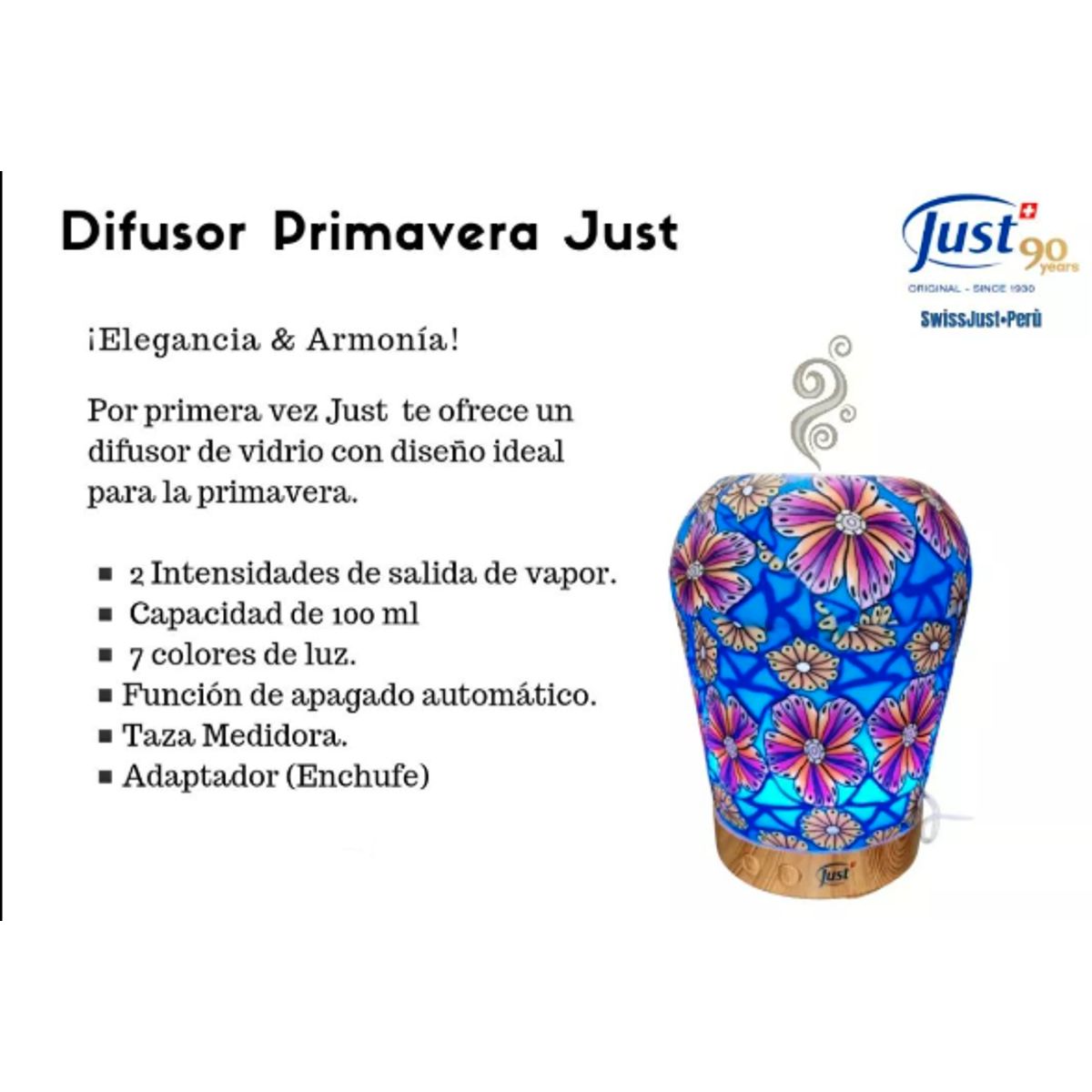 JUST - Difusor  de Vidrio Primavera