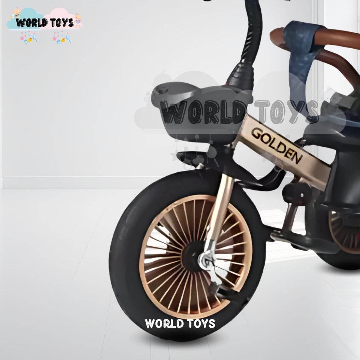 KIDS - Triciclo Guiador Giratorio Voyage «GOLDEN II NEW» Blue