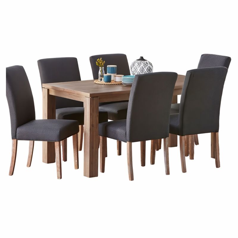 STIL NOVO - JUEGO DE COMEDOR 6 SILLAS CARRIE GRIS