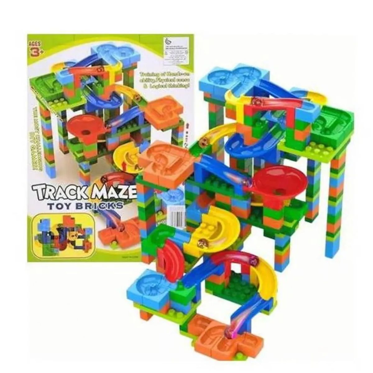 GENERICO - Pista de Canicas x 402 Pcs - Track Maze