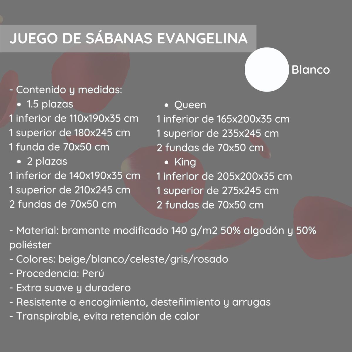 GENERICO - Juego de sábanas Cool House Evangelina antialérgico