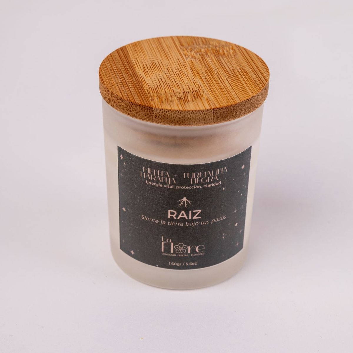 GENERICO - Vela de Soya Aromática " RAIZ" -  Menta Naranja de 160gr