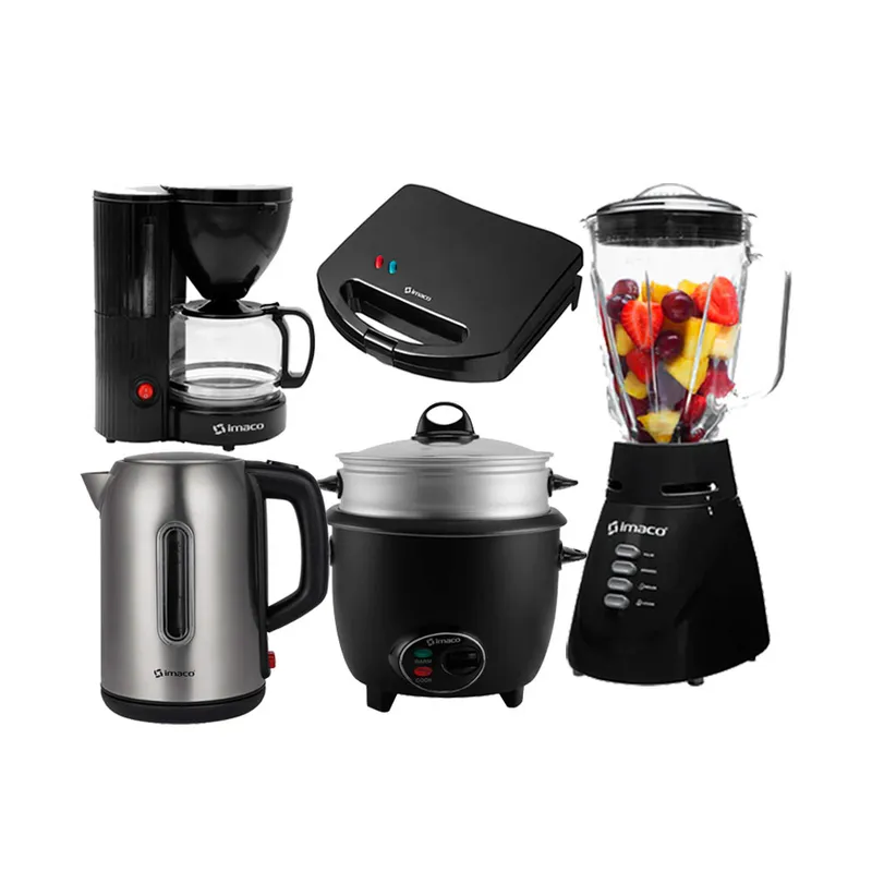 IMACO - Combo Licuadora Imaco+ Arrocera+Hervidor+Sandw +Cafetera
