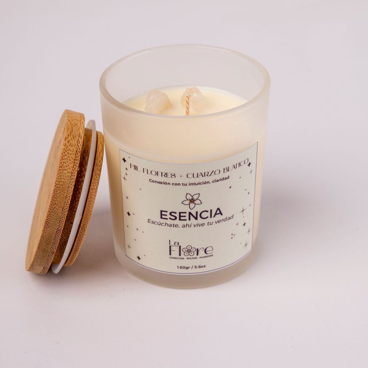 GENERICO - Vela de Soya Aromática "ESENCIA"  - Mil Flores 160gr